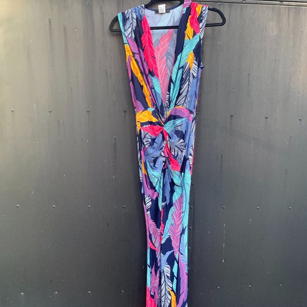 Summer Maxi Print Dress w Slits
